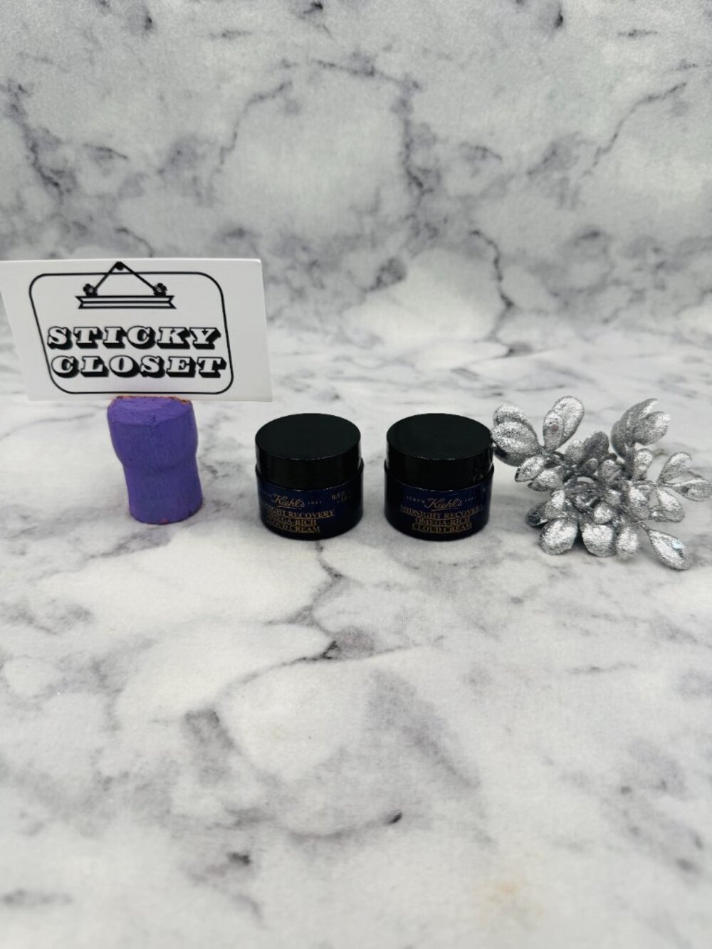 Kiehls Skincare Set-Midnight Recovery Omega-Rich Cloud Cream,Travel,14ml-2pc-NEW